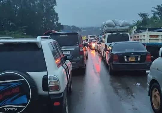 Thousands Sleep On The Road Due to Heavy Traffic Jam in Mpigi