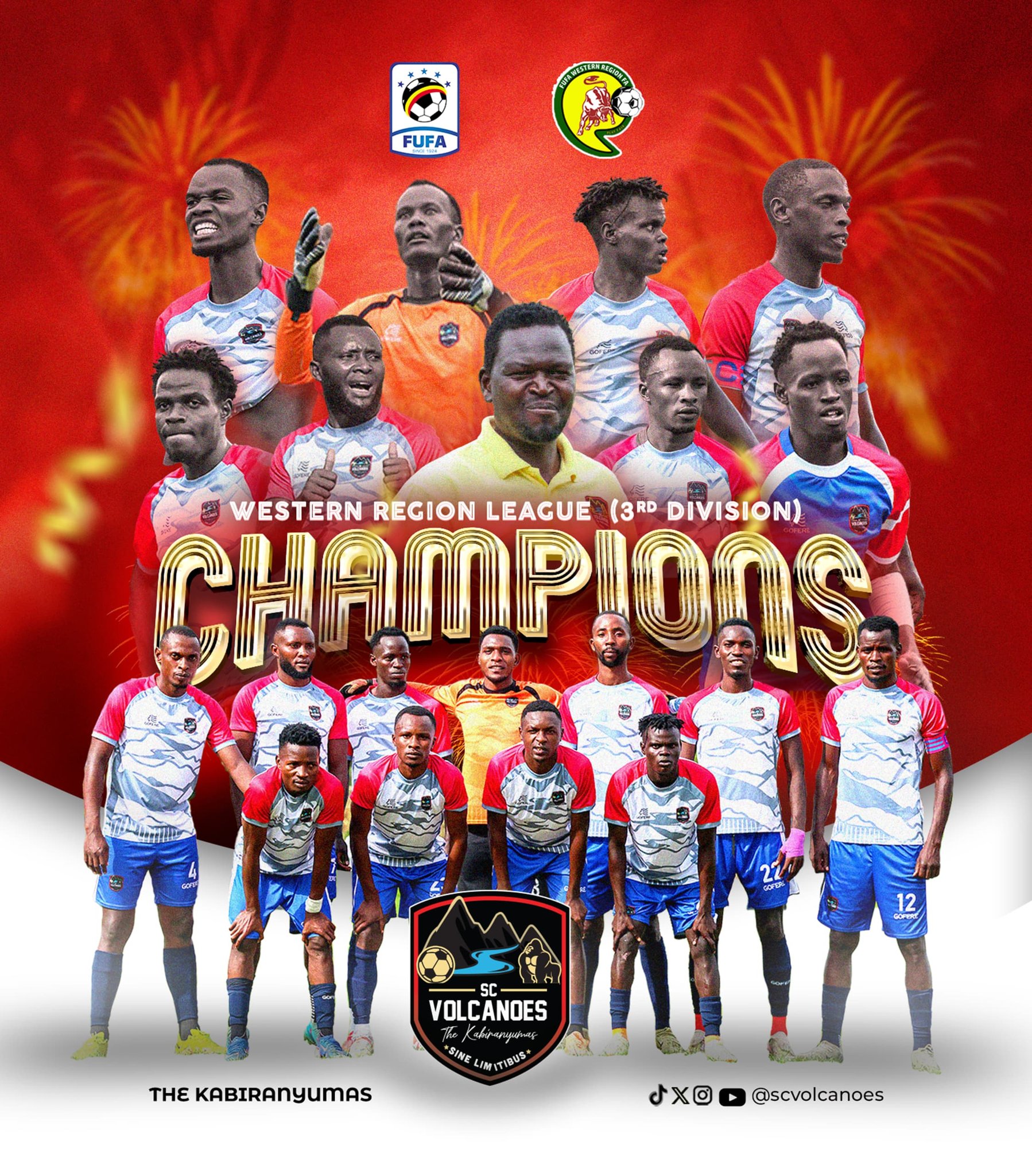 FUFA Releases Big League Promotional Play-Off Fixtures,WRFL Champions SC Volcanoes Face Kitara Champions Booma