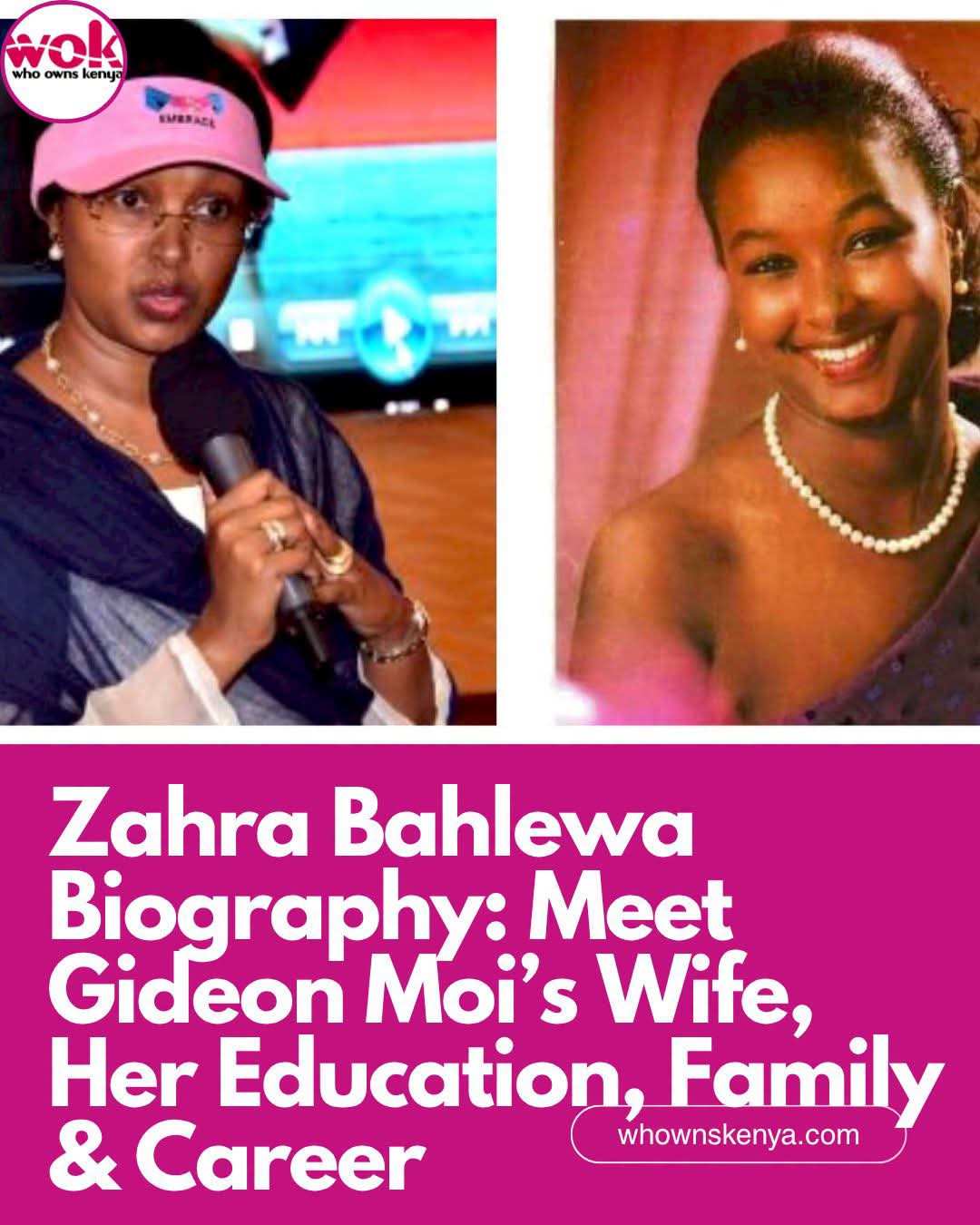 Zahra Bahlewa Biography: Meet Gideon Moi’s Wife, Her Education, Family & Career 