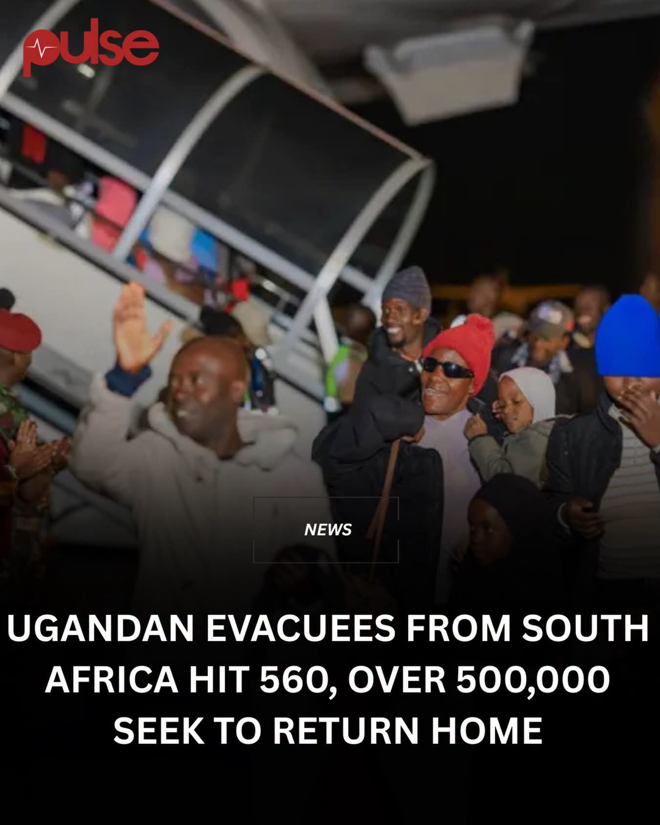 Ugandan Evacuees From South Africa Hit 560,Over 500,000 Seek To Return Home