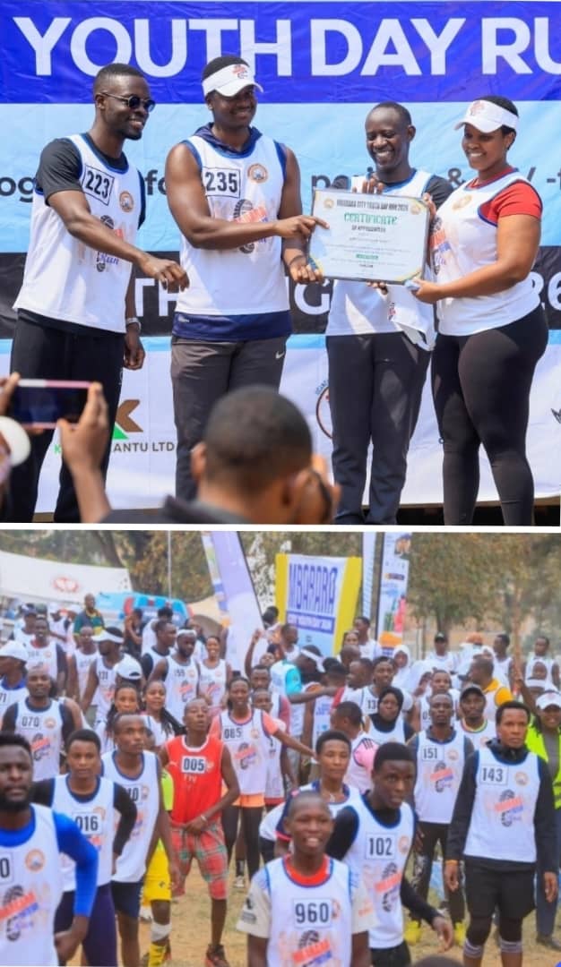 MBARARA CITY YOUTH RUN: HON MWINE TUMWEBAZE PRAISES PRESIDENT M7 AS A CHAMPION OF THE FIGHT AGAINST HIV/AIDS,CAUTION YOUTH TO STOP LIVING DANGEROUSLY 